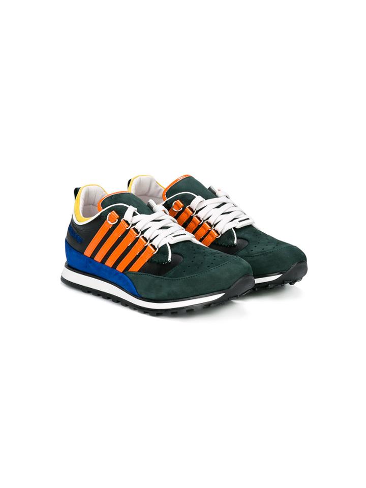Dsquared2 Kids Lace-up Sneakers - Green