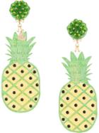 Mercedes Salazar Pineapple Drop Earrings - Green
