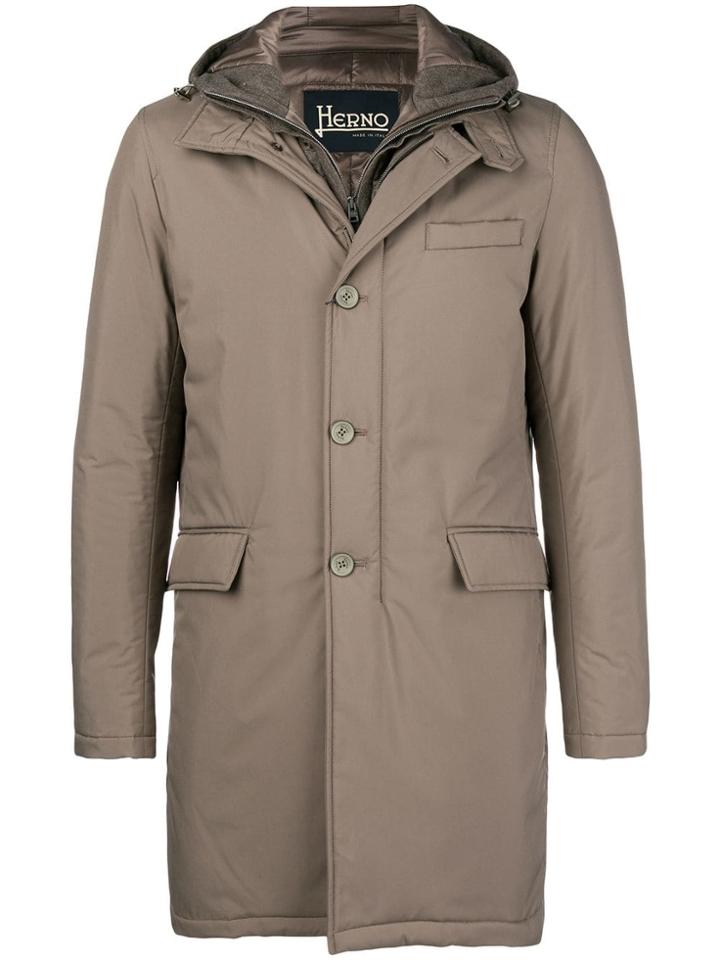 Herno Double Padded Coat - Brown