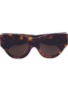 Vera Wang - Thick Cat Eye Sunglasses - Women - Acetate - One Size, Brown, Acetate
