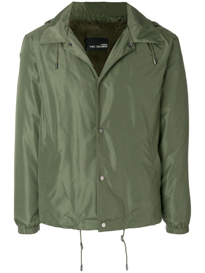 Yves Salomon Homme Hooded Jacket - Green