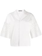 Haider Ackermann Lazer Cut Sleeve Shirt - White