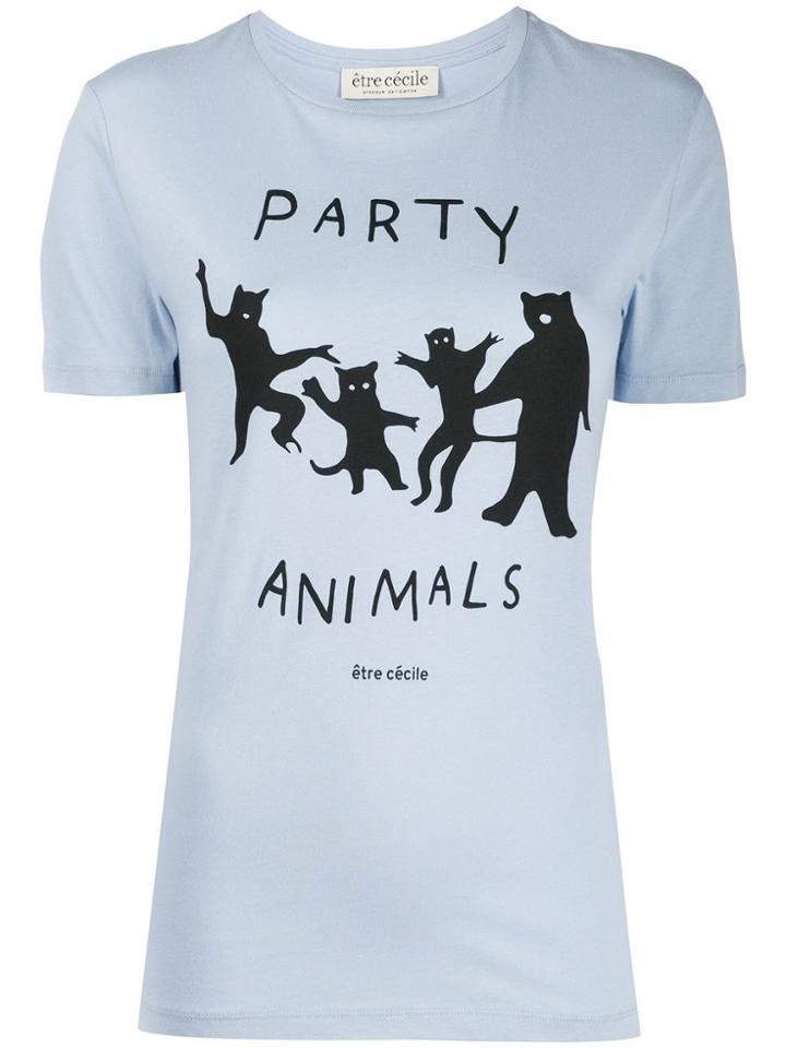 Être Cécile Party Animals T-shirt - Blue