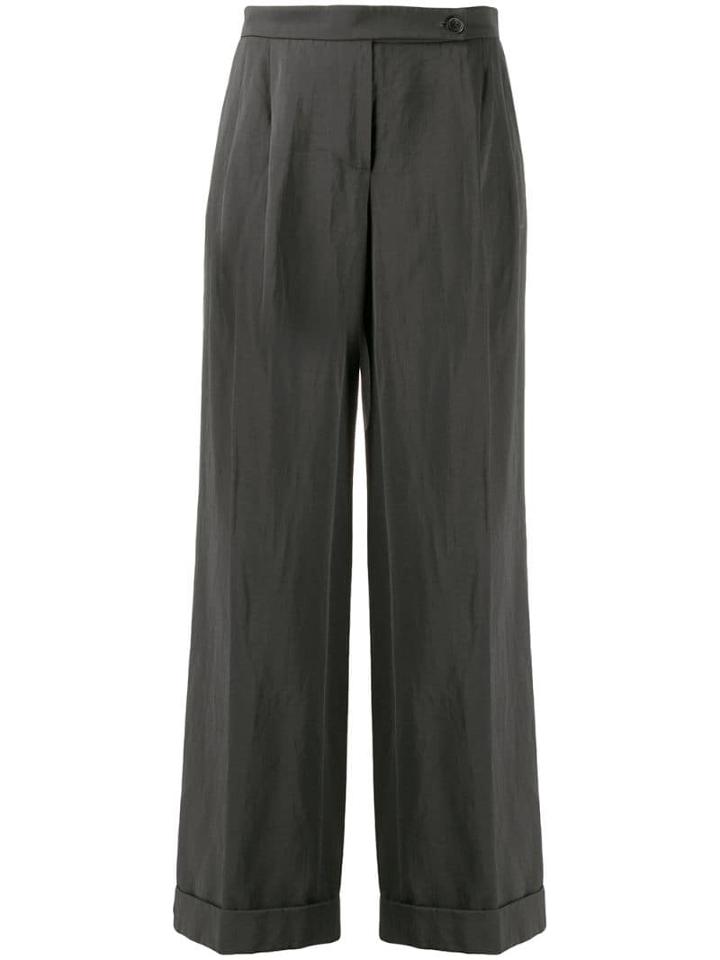 Lanvin Pre-owned 2006 Wide Leg Trousers - Grey