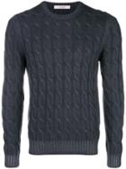 La Fileria For D'aniello Cable-knit Cashmere Jumper - Grey