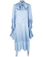Rokh Striped Asymmetric Dress - Blue