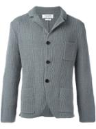 Thom Browne Patch Pockets Ribbed Cardigan
