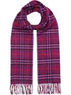 Burberry The Classic Vintage Check Cashmere Scarf - Pink & Purple