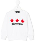 Dsquared2 Kids - Branded Sweatshirt - Kids - Cotton - 18 Mth, White