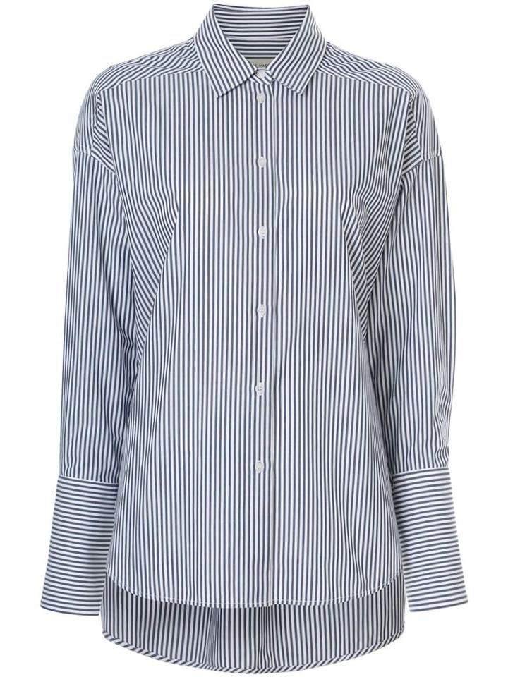 Lee Mathews Striped Oversized Shirt - Blue