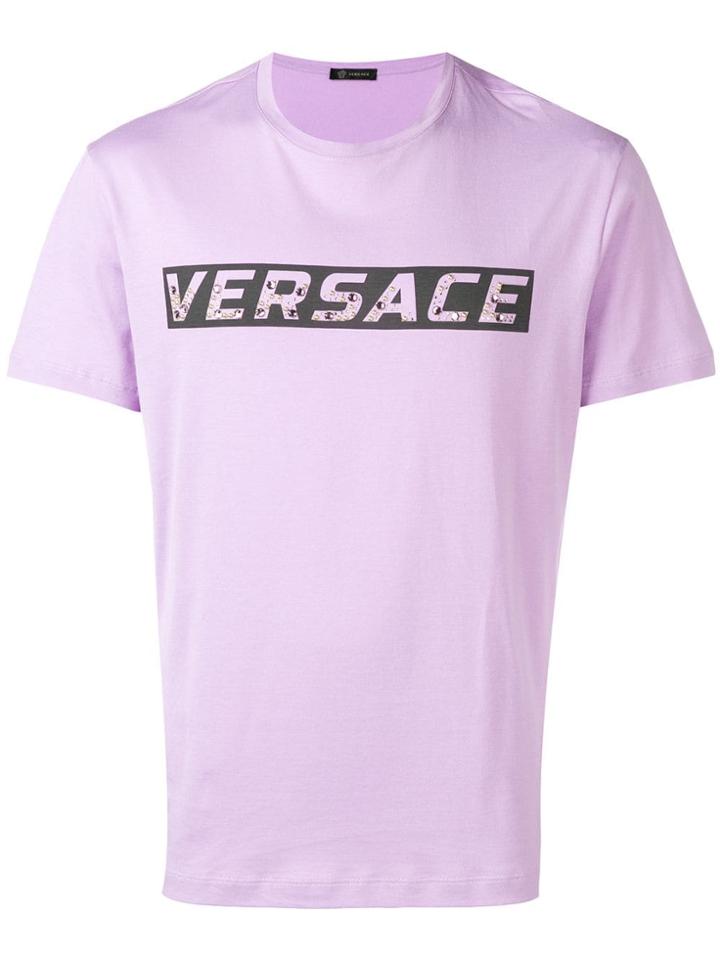 Versace Dark Pink Logo T-shirt