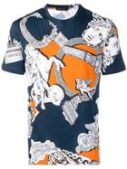 Versace Pegasus Print T-shirt - Blue