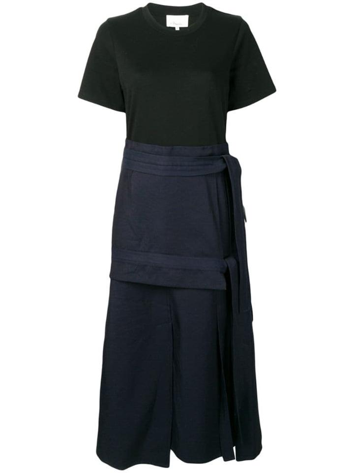 3.1 Phillip Lim Belted T-shirt Dress - Blue