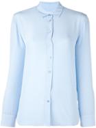 Equipment Classic Button Down Shirt, Women's, Size: Xs, Blue, Silk