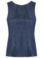 Uma Raquel Davidowicz - Denim Top - Women - Cotton - 38, Blue, Cotton