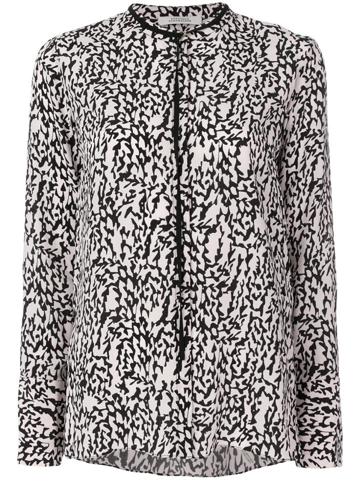 Dorothee Schumacher Collar Strap Abstract Shirt - Nude & Neutrals