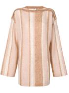 Acne Studios Tonal Striped Sweater - Neutrals