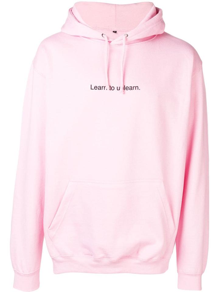 F.a.m.t. Slogan Print Hoodie - Pink