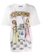 Moschino Sequined Multicoloured Print T-shirt - White