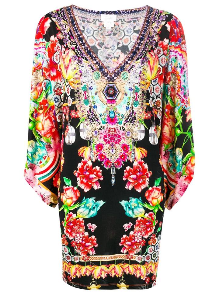 Camilla Double Layer Kaftan Dress - Orange