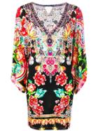 Camilla Double Layer Kaftan Dress - Orange