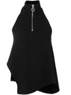 Marques'almeida Zipped High Neck Blouse