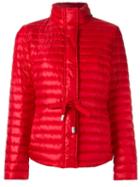 Michael Michael Kors Belted Puffer Jacket, Women's, Size: Small, Red, Feather Down/polyester