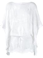 Cecilia Prado Knit Blouse, Women's, Size: Medium, White, Cotton/acrylic