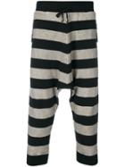 Unconditional - Striped Harem Trousers - Men - Cotton/spandex/elastane - M, Black, Cotton/spandex/elastane