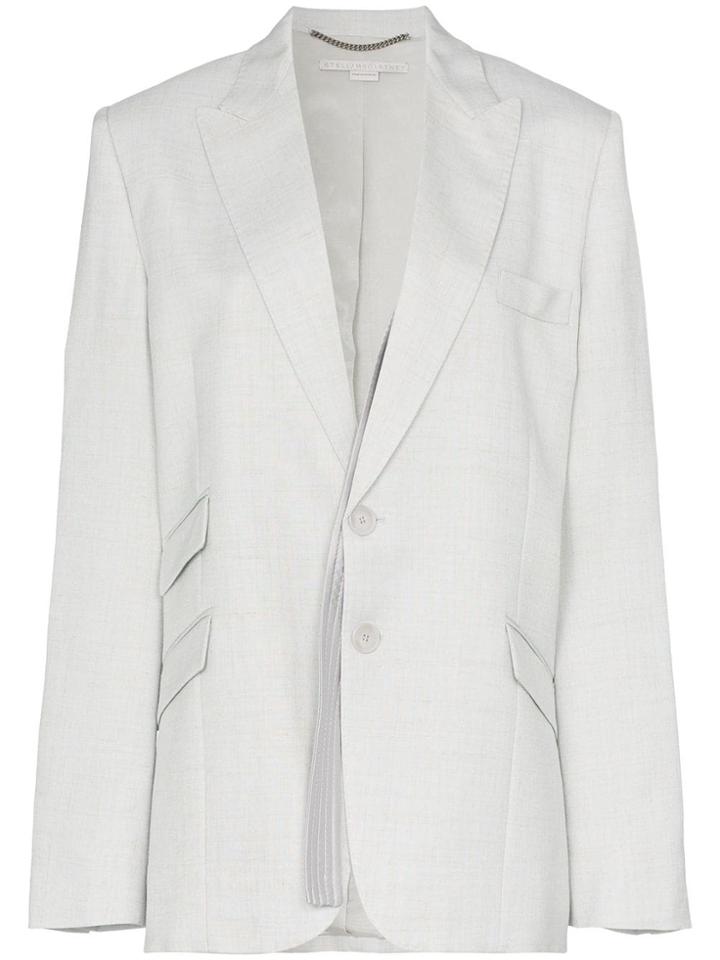 Stella Mccartney Single Breasted Suit Blazer - Grey