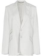 Stella Mccartney Single Breasted Suit Blazer - Grey