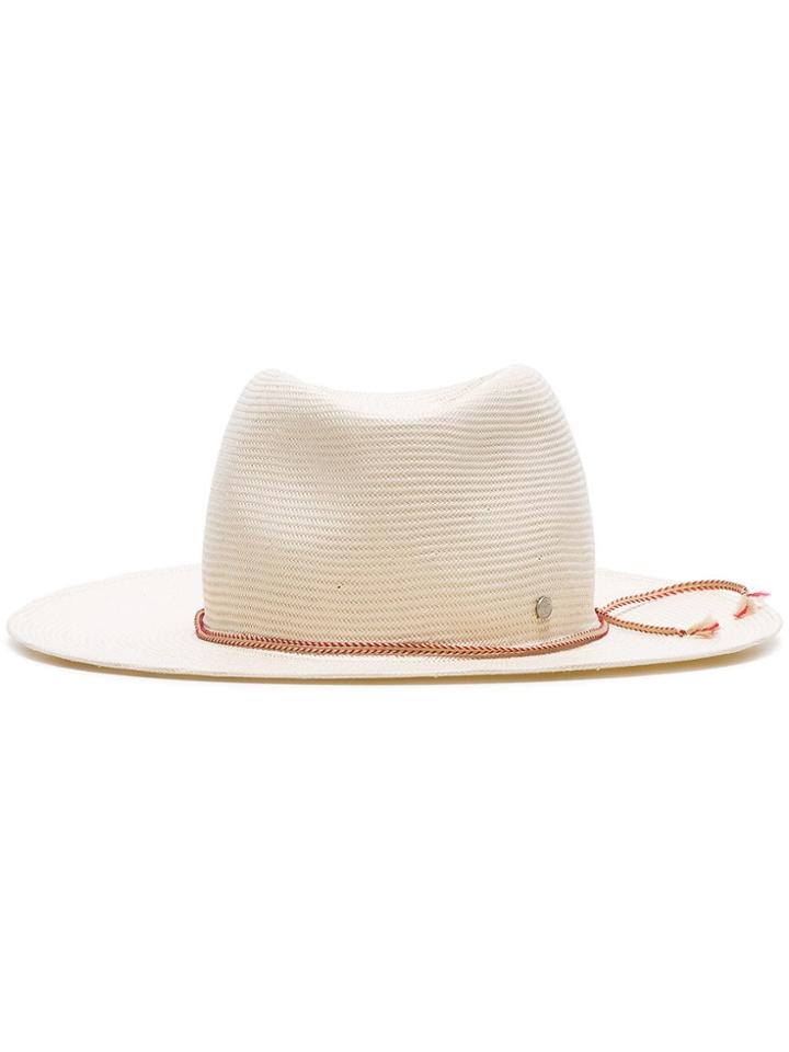 Maison Michel White Charles Rollable Paper Straw Fedora Hat - Neutrals