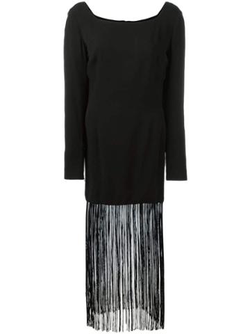 Dolce & Gabbana Pre-owned Fringed Dress - Black