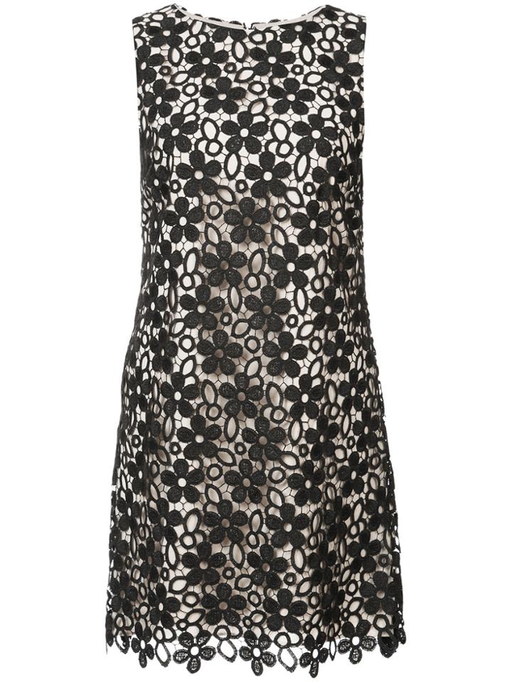 Alice+olivia Embroidered Floral Dress - Black