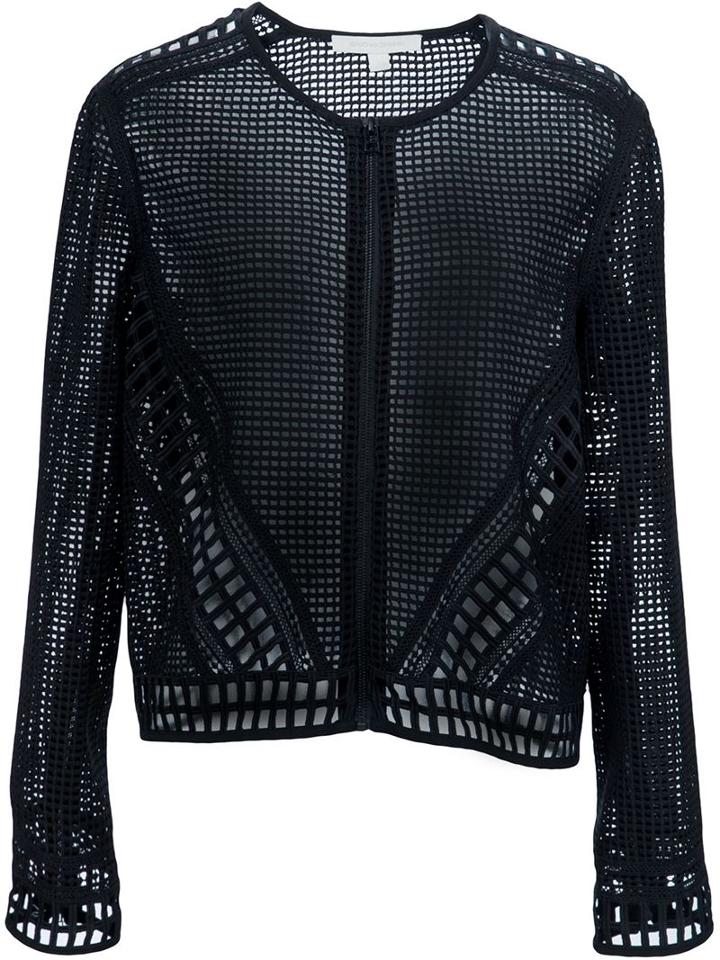 Jonathan Simkhai Embroidered Lace Zip Jacket