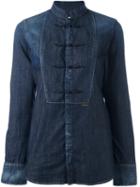 Dsquared2 - 'china Tux' Shirt - Women - Cotton/spandex/elastane - 44, Blue, Cotton/spandex/elastane