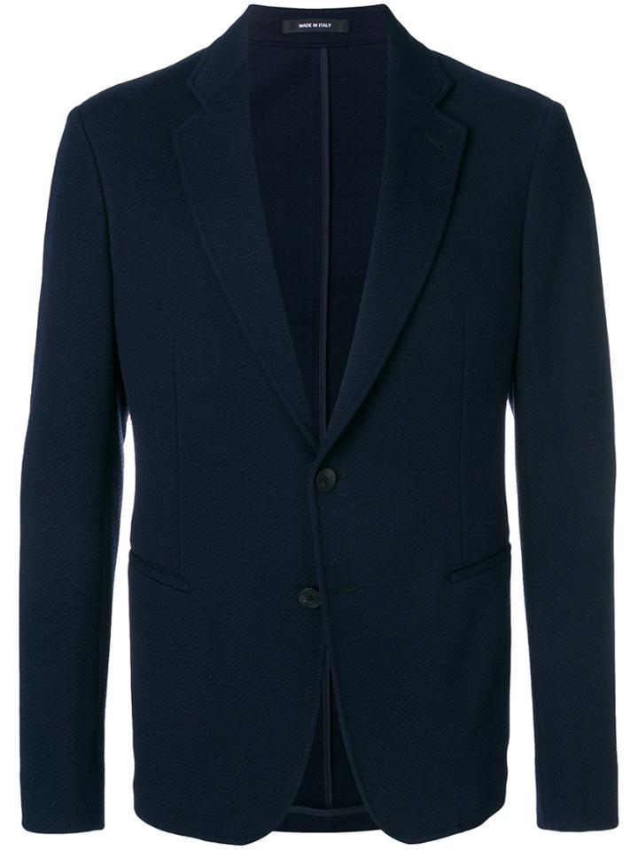 Giorgio Armani Deep V-neck Blazer - Blue