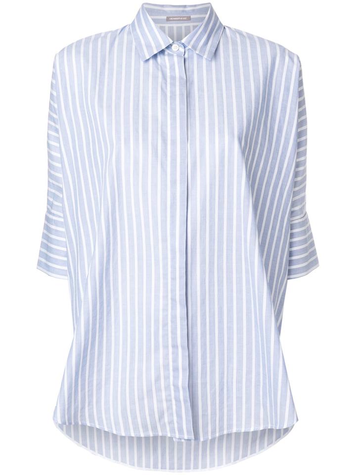 Hemisphere Casual Striped Shirt - Blue