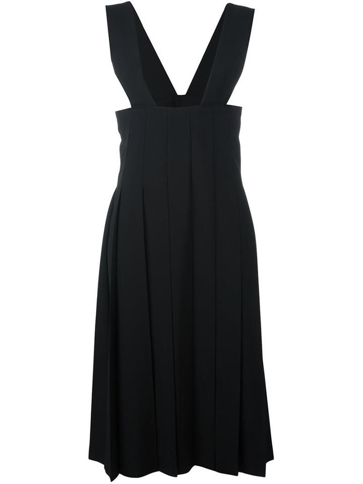 Comme Des Garçons Pleated Dungaree Dress