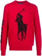 Polo Ralph Lauren Big Pony Intarsia Jumper - Red