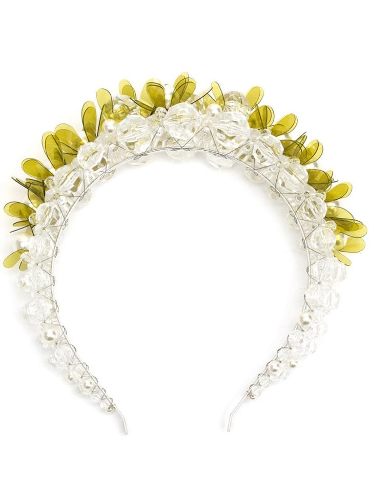 Simone Rocha Beaded Headband - Green