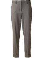 Theory Tailored Cropped Trousers, Women's, Size: 6, Grey, Wool