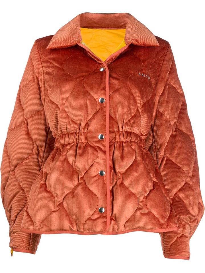 Aalto Padded Corduroy Jacket - Orange