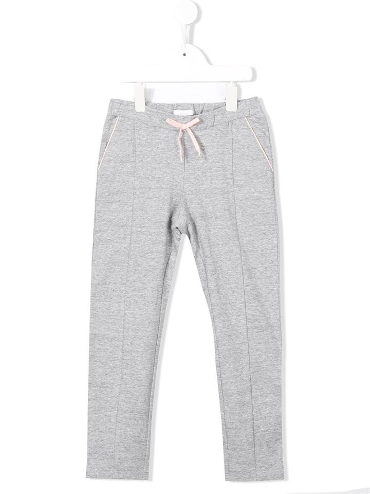 Chloé Kids Drawstring Track Pants, Girl's, Size: 10 Yrs, Grey