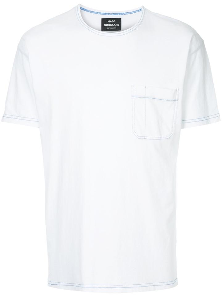 Mads N0rgaard Short Sleeve T-shirt - White