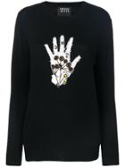 Markus Lupfer Nathalie Embellished Hand Sweater - Black