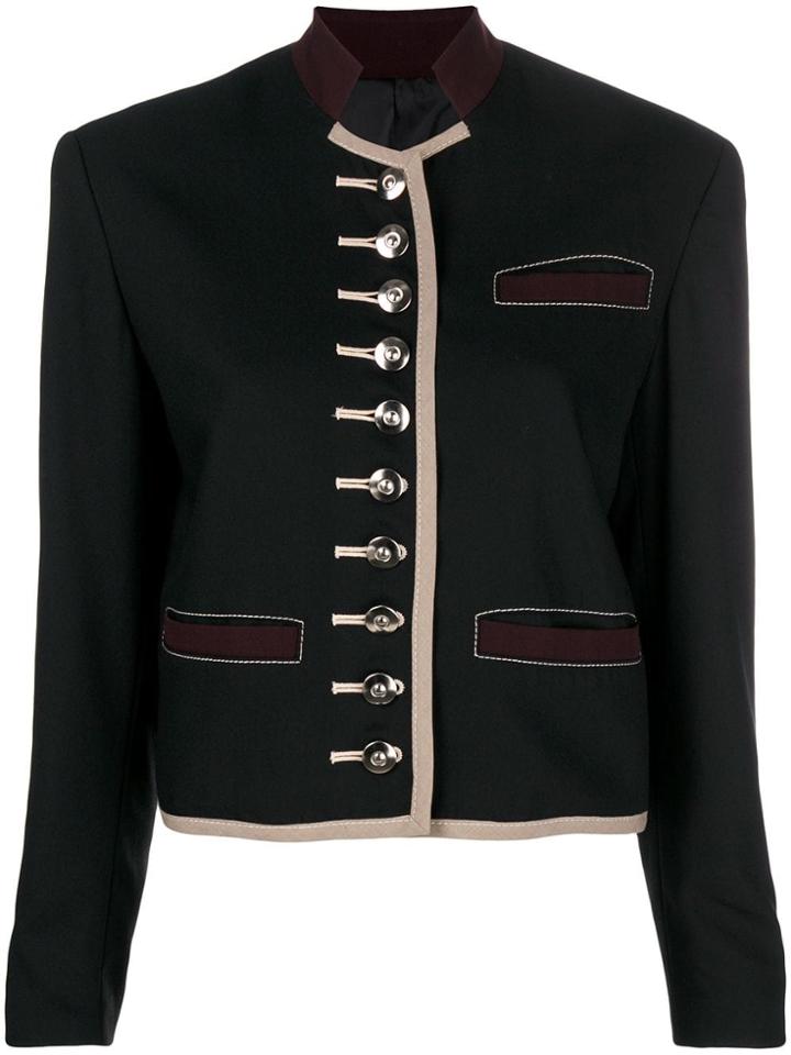 Jean Paul Gaultier Vintage Military Style Jacket - Black