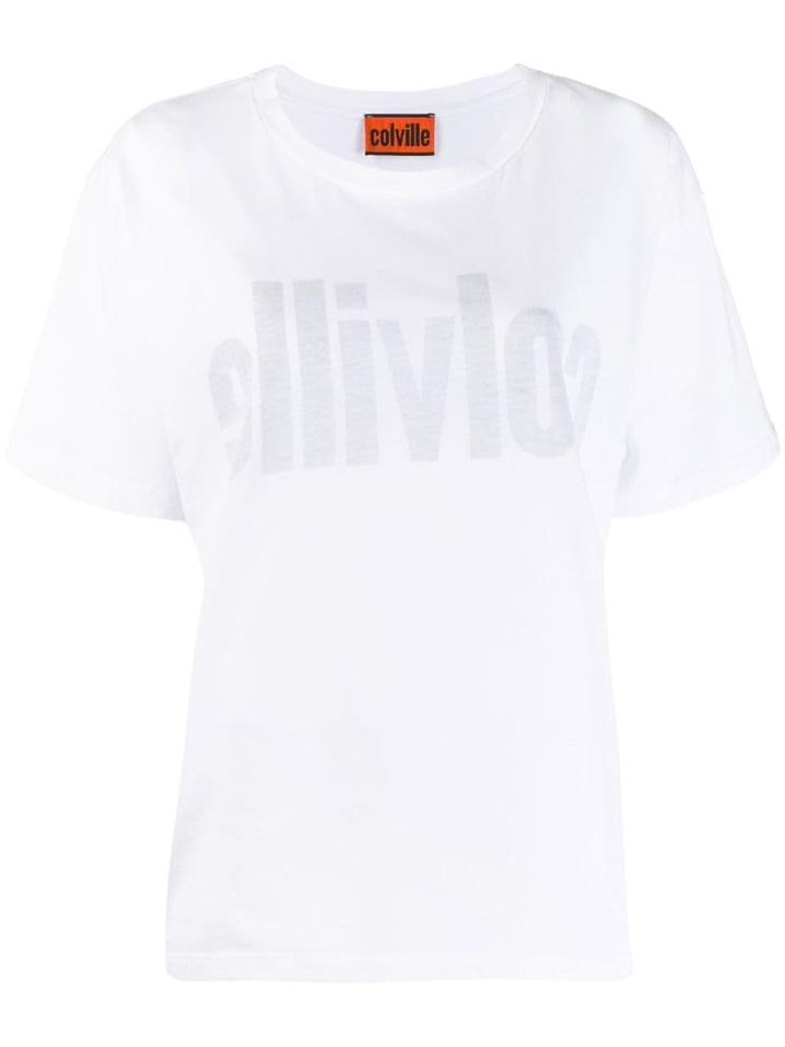 Colville Logo Print T-shirt - White