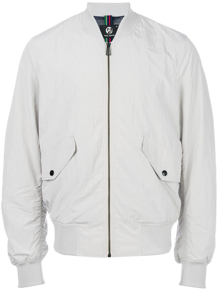 Ps By Paul Smith Pocket Bomber Jacket - Nude & Neutrals