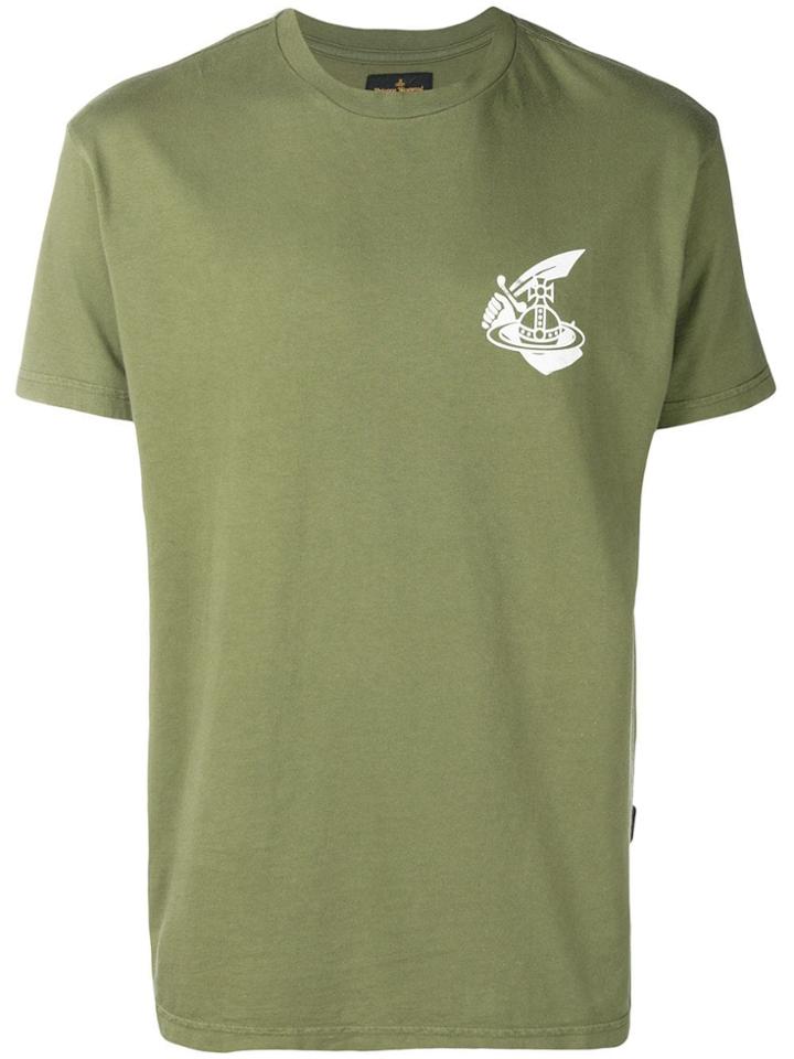 Vivienne Westwood Anglomania Logo Print T-shirt - Green